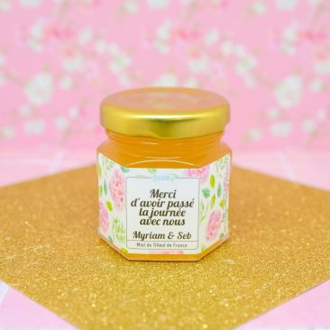 Miel personalise de mariage Beely